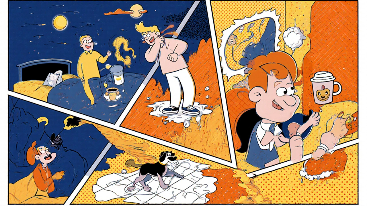 A daily routine montage showing morning light, walking, cooking, and connecting with a friend.